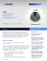 Vicon Data Sheet
